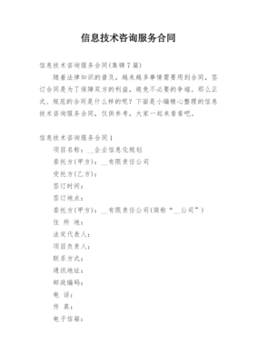 信息技术咨询服务合同_24